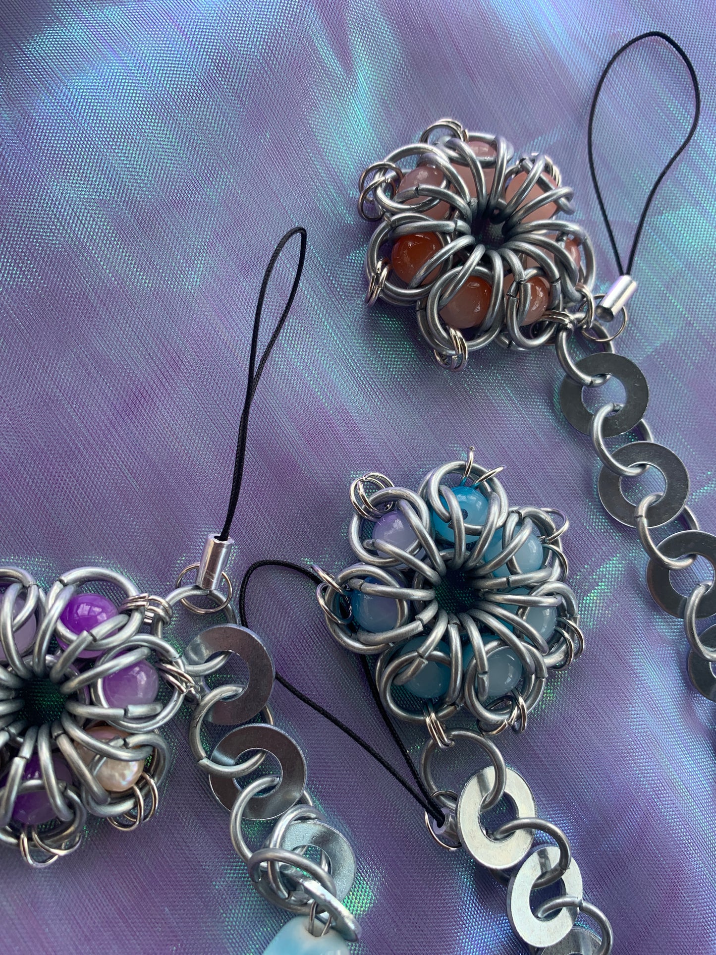 Telephone charms : fleurs et étoile 🌟