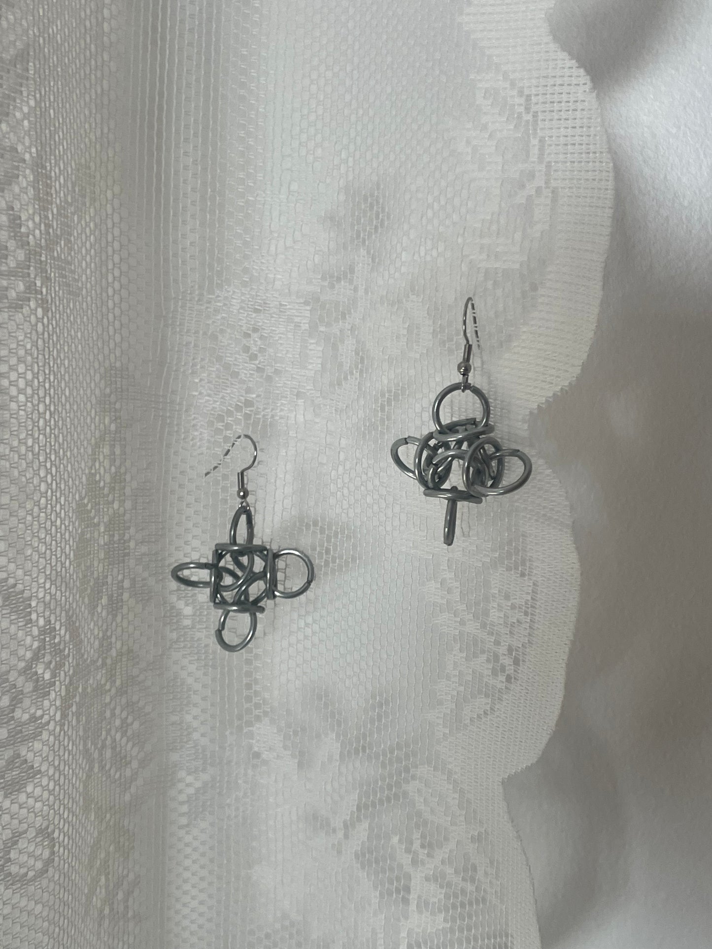 Boucles d'oreilles, Oeil - Chainmail